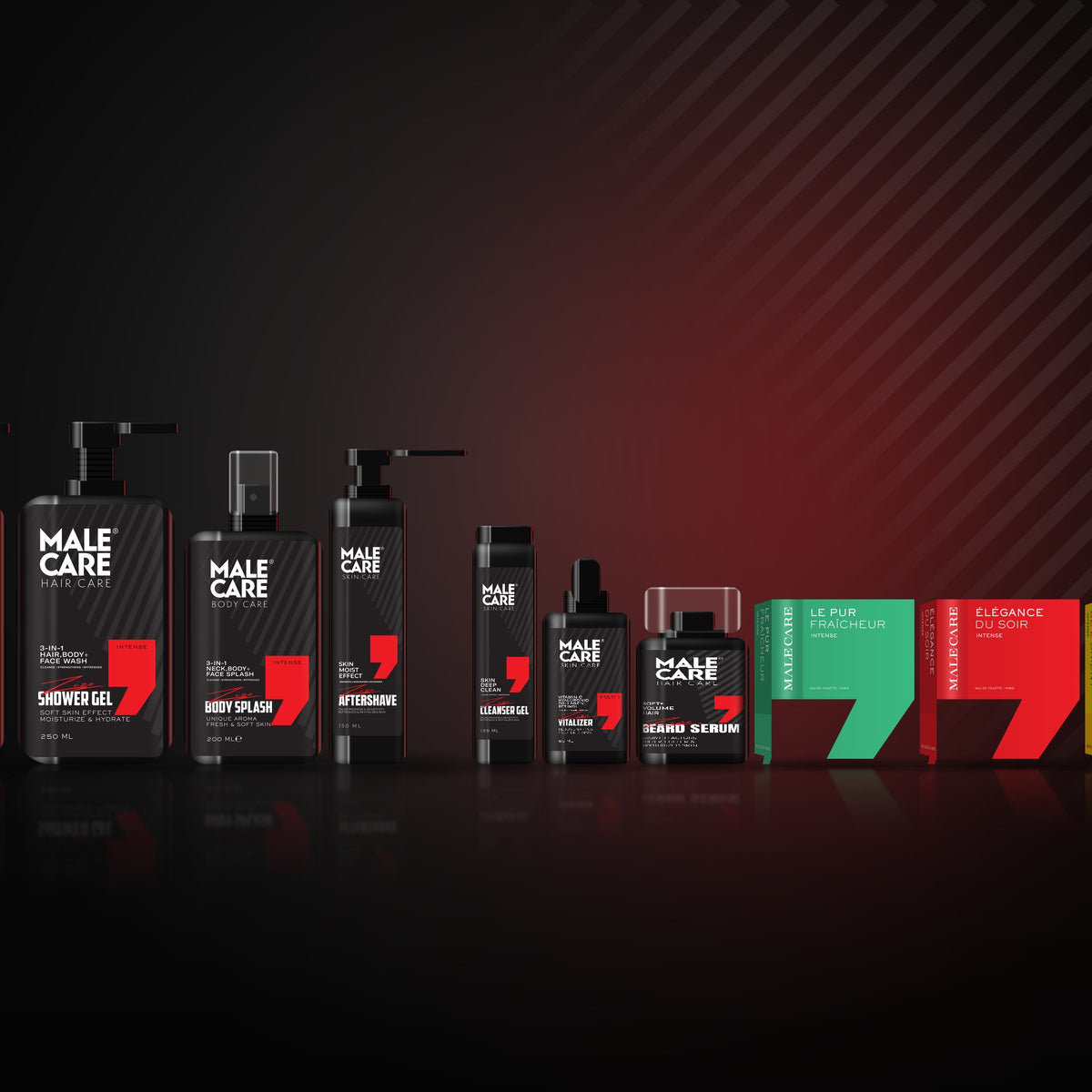 The Complete Collection in Intense: all ten MALE CARE products