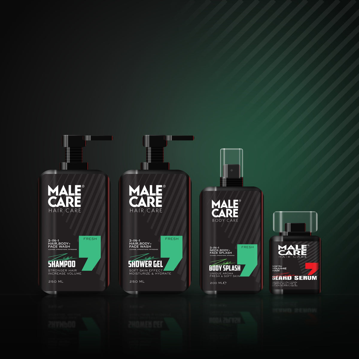 The Signature Kit in Fresh: 3-in-1 Shampoo, Shower Gel, Body Splash and Beard Serum