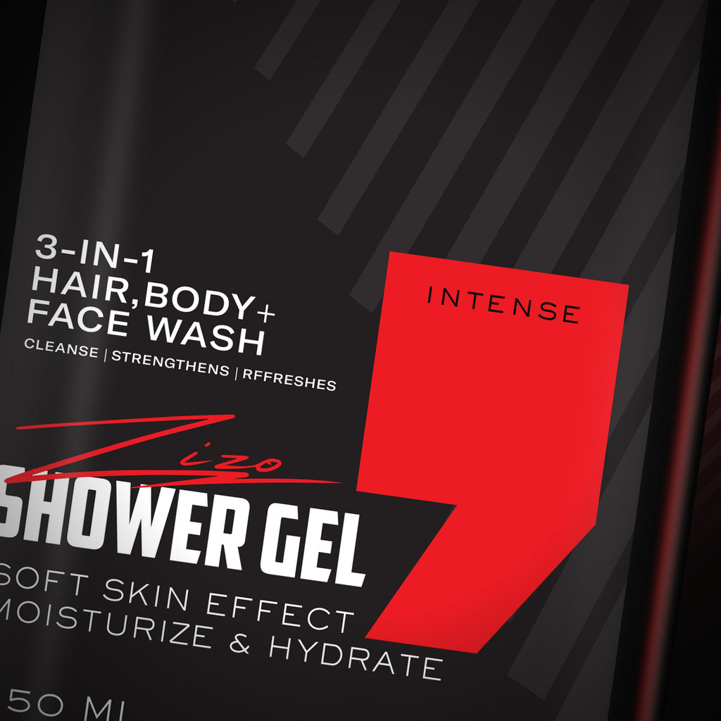 Close-up of the Signature Shower Gel label