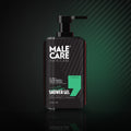 Signature Shower Gel in Fresh scent, black bottle with green label accent on a dark reflective surface